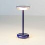 Moderne dimmbare LED Tischlampe 30cm, 1800mAh Akku, warmweiß, USB-C, 5-7h Leuchtdauer, 180 - Blau
