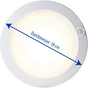 LED Deckenleuchte Wandleuchte Aufladbar mit Bewegungsmelder / Dämmerungssensor USB 30s Timer
