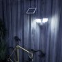 B-Ware Northpoint LED Solar Strahler mit Bewegungsmelder Weiß Akku 3 Fluter-Köpfe Schwenkbar 1000 Lumen Weiß