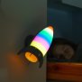 B-Ware Northpoint LED Nachtlicht für Kinder mit Bewegungsmelder Schlummerleuchte Farbwechsel Rakete inklusive Batterien