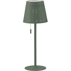 LED Outdoor Tischleuchte Grün-Grau wiederaufladbar...