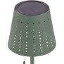 LED Outdoor Tischleuchte Grün-Grau wiederaufladbar 2200mAh Akku Metall Solar Wasserfest