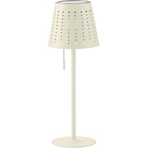 LED Outdoor Tischleuchte Elfenbein-Beige wiederaufladbar...