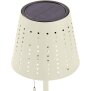 LED Outdoor Tischleuchte Elfenbein-Beige wiederaufladbar 2200mAh Akku Metall Solar Wasserfest