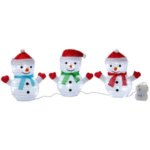 B-Ware LED Weihnachtsfiguren mit integriertem Timer 3er...