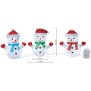 B-Ware LED Weihnachtsfiguren mit integriertem Timer 3er Set Schneemann