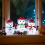 B-Ware LED Weihnachtsfiguren mit integriertem Timer 3er Set Schneemann