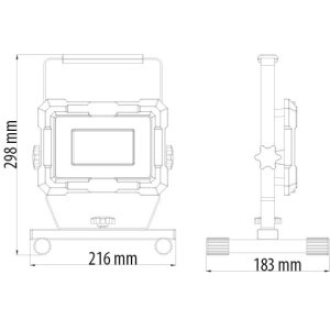 B-Ware LED Blackline Baustrahler mit Standfuß
