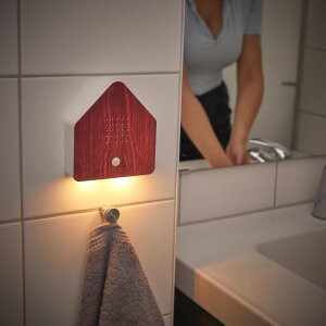 B-Ware Naturgeräuschebox Vogel Gesang Vogelzwitscher Box Bewegungsmelder Vogelgeräusche Licht