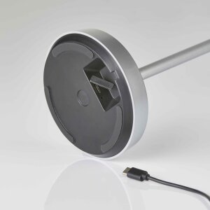B-Ware LED Design Akku Tischlampe dimmbar für Innen und Außen mit 2200 mAh Akku Kegelform