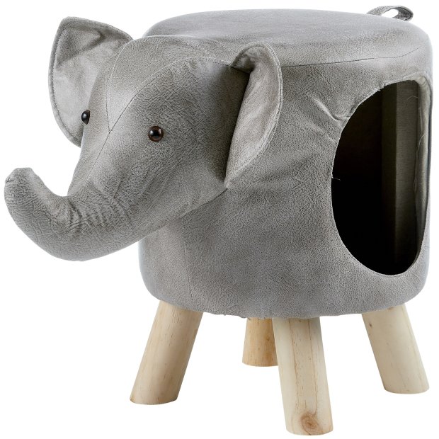 B-Ware Katzenhöhle Katzenbett Hundehöhle Hundekorb im Elefanten Design - ideal für Kinderzimmer