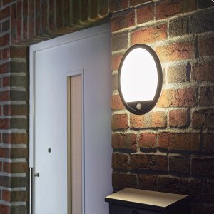 B-Ware LED Sensorleuchte Deckenleuchte Wandleuchte Unterbauleuchte 15W Ø28cm IP65 mit