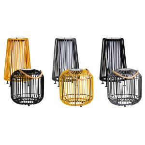 LED Solar Geflecht Laterne für Innen und Außen...