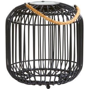 Northpoint LED Solar Geflecht Laterne für Innen und...