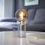 B-Ware LED Akku Tischlampe Edison Style Glühbirne mit Glühdraht bis zu 96 Stunden Laufzeit 2000mAh