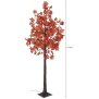 B-Ware LED Herbsttbaum Herbstdeko In- & Outdoor | 120 warmweiße LEDs | 180cm hoch | elastische