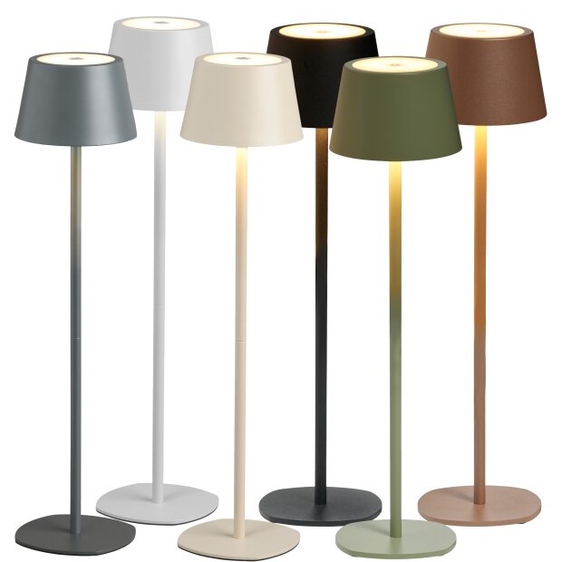 3in1 LED Tischlampe Flaschenleuchte max. 45cm hoch mit 3000mAh Akku 200lm warmweißes Licht (3000K)