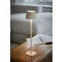 3in1 LED Tischlampe Flaschenleuchte in Beige max. 45cm hoch mit 3000mAh Akku 200lm - Creme