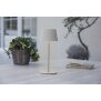 3in1 LED Tischlampe Flaschenleuchte in Beige max. 45cm hoch mit 3000mAh Akku 200lm - Creme