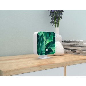 Naturgeräuschebox Vogel Gesang Vogelzwitscher Box Bewegungsmelder - Palmenblätter / Cube