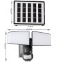 B-Ware LED Solar Strahler mit Bewegungsmelder Dämmerungssensor Leuchtdauer- und - Schwarz