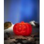 LED Halloween Dekoration Echtwachs Kerzen Kürbis Doppelpack Flackerlicht warmweiß inkl. Batterien Ø7,5cm