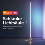 LED Stehlampe Ecklampe mit Fernbedienung integriertem Soundsensor digitale RGBs + Warmweiß - Grau