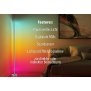 Northpoint LED Stehlampe Ecklampe mit Fernbedienung integriertem Soundsensor digitale RGBs + Warmweiß Farbeffekte Silber