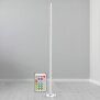 LED Stehlampe Ecklampe mit Fernbedienung integriertem Soundsensor digitale RGBs + Warmweiß