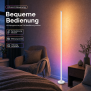 LED Stehlampe Ecklampe mit Fernbedienung integriertem Soundsensor digitale RGBs + Warmweiß