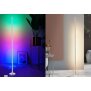 LED Stehlampe Ecklampe mit Fernbedienung integriertem Soundsensor digitale RGBs + Warmweiß