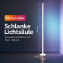 LED Stehlampe Ecklampe mit Fernbedienung integriertem Soundsensor digitale RGBs + Warmweiß