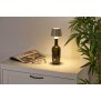 LED Akku Tischlampe Flaschenlampe Tischleuchte mit Touchsensor 3000mAh Akku 200lm warmweißes - beige