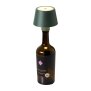 LED Akku Tischlampe Flaschenlampe Tischleuchte mit Touchsensor 3000mAh Akku 200lm - olivegrün