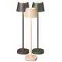 LED Akku Tischlampe mit Ladestation max. 45cm hoch mit 3000mAh Akku 200lm warmweißes Licht (3000K)
