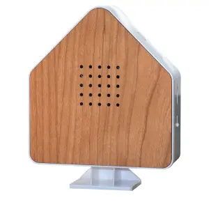 Naturgeräuschebox Vogel Gesang Vogelzwitscher Box Echtholz unsichtbarer HF - Haus Kirschholz