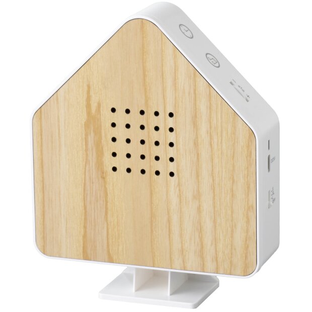 Naturgeräuschebox Vogel Gesang Vogelzwitscher Box Echtholz unsichtbarer HF - Haus Weißesche Holz