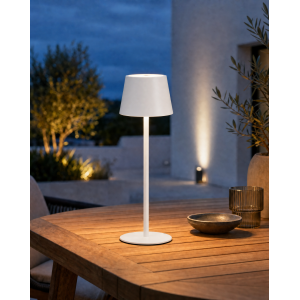 Modulare 3-in-1 LED Akku Tischlampe Weiß – Dimmbare Tisch- & Flaschenleuchte, IP54
