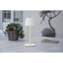 3in1 LED Tischlampe Flaschenleuchte in weiß max. 45cm hoch mit 3000mAh Akku 200lm warmweißes Licht