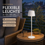 Modulare 3-in-1 LED Akku Tischlampe Weiß – Dimmbare Tisch- & Flaschenleuchte, IP54