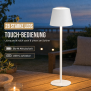 Modulare 3-in-1 LED Akku Tischlampe Weiß – Dimmbare Tisch- & Flaschenleuchte, IP54