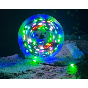 LED Effektlichterkette mit Musiksensor 100 LEDs für Innen und Außen 10m Länge 5m - Grün
