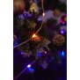 LED Effektlichterkette mit Musiksensor 100 LEDs für Innen und Außen 10m Länge 5m - Transparent
