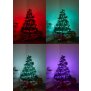 LED Effektlichterkette mit Musiksensor 100 LEDs für Innen und Außen 10m Länge 5m - Transparent