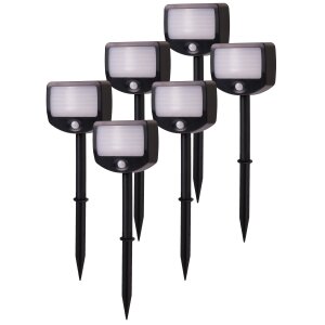 LED Batterie Strahler Fluter Sicherheitsleuchte 6er Set...