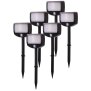 LED Batterie Strahler Fluter Sicherheitsleuchte 6er Set mit Funk-Aktivierung Bewegungsmelder