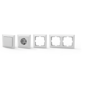 19-teiliges Schalter- und Steckdosen-Set, modern,...