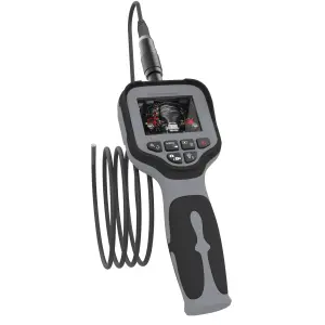 Inspektionskamera mit 2,8" IPS-Display, wasserfester HD-Kamera, 6-fach Zoom, 6 LEDs, 115cm
