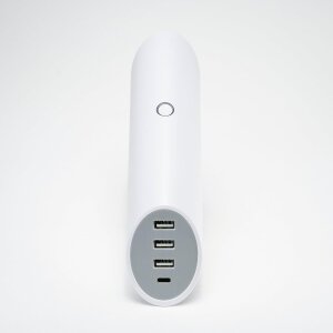 Spotlight Wallcharger mit 4 USB-Ports dimmbares Spotlight...