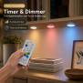 Northpoint 3er Set LED Spots RGB & Warmweiß wiederaufladbar Dimmbar Timer Touch Fernbedienung
